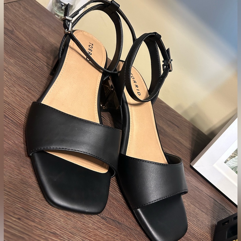 Lucite Block Heel Sandal Torrid Plus Size Kitten … - image 6